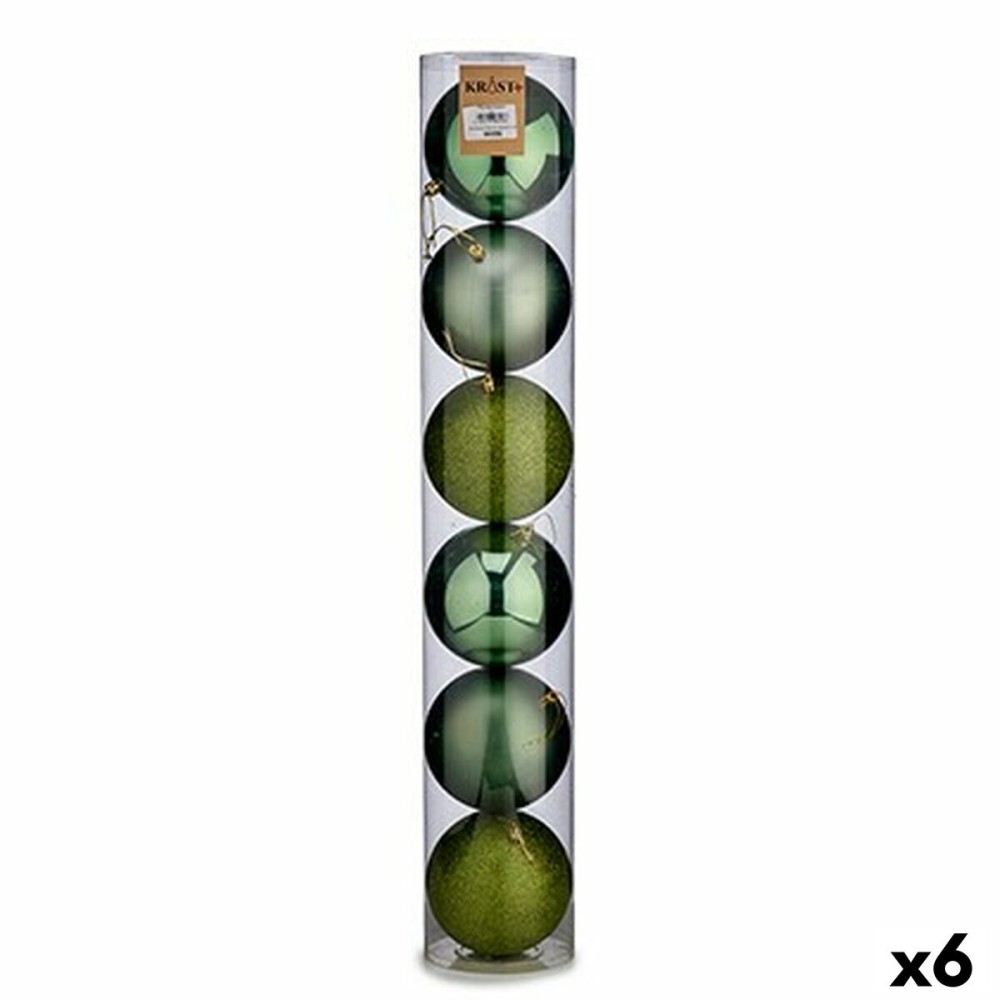 Weihnachtskugeln-Set Krist+ 00804 grün Kunststoff Ø 12 cm 6 Stücke (6 Stück)