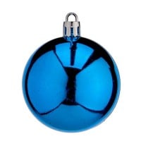 Weihnachtskugeln-Set Blau Kunststoff (12 Stück)