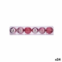 Weihnachtskugeln-Set Krist+ 00788 Rosa Kunststoff Ø 8 cm (24 Stück)