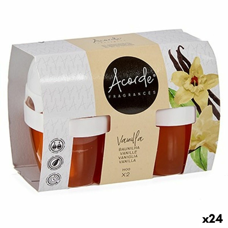 Air Freshener Set Acorde 1165-VAINILLA Vanilla Gel (24 Units)