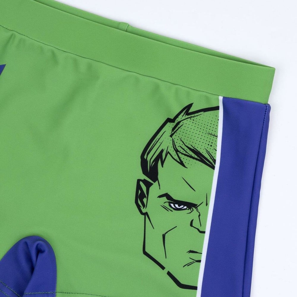 Boxer de Bain pour Enfants The Avengers Vert