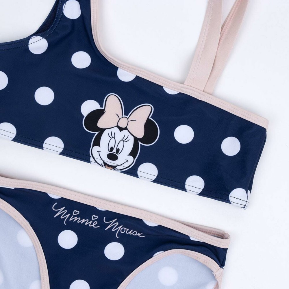 Bas de Bikini Pour Filles Minnie Mouse Bleu foncé