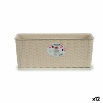 Planter Stefanplast 15,5 x 13,5 x 38,5 cm Beige Plastic (12 Units)