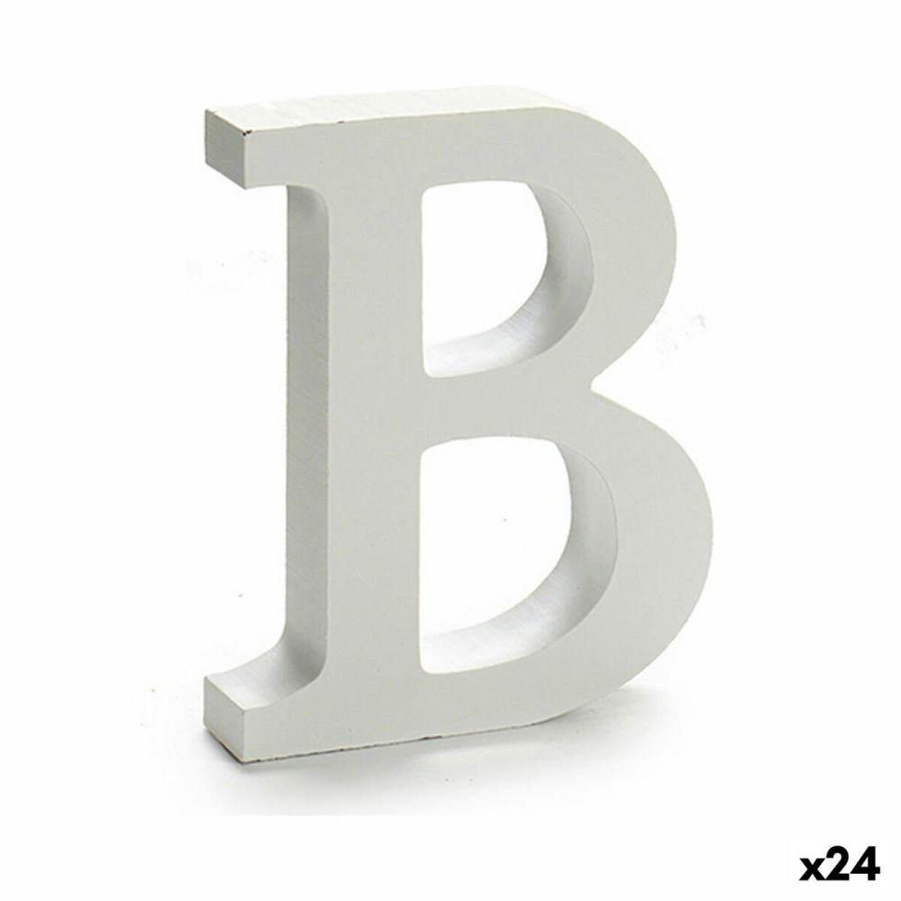 Letter Pincello B White 2 x 16 x 14,5 cm (24 Units)