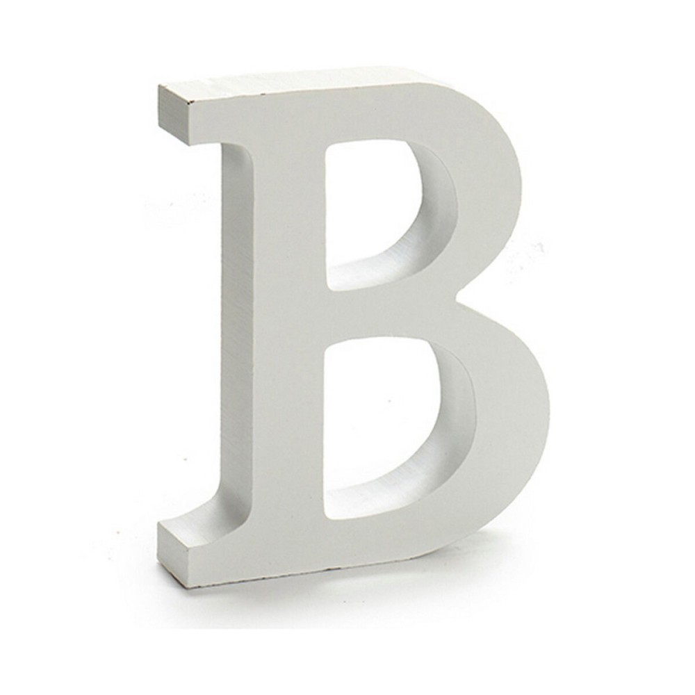 Letter Pincello B White 2 x 16 x 14,5 cm (24 Units)