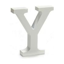 Letter Pincello Y White 2 x 16 x 14,5 cm (24 Units)