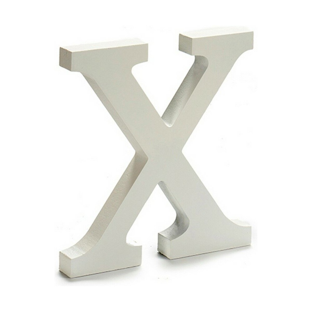 Letter Pincello X White 1,8 x 21 x 17 cm (12 Units)