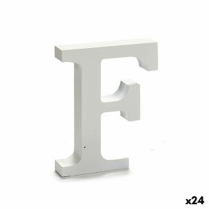 Letter Pincello F White 2 x 16 x 14,5 cm (24 Units)