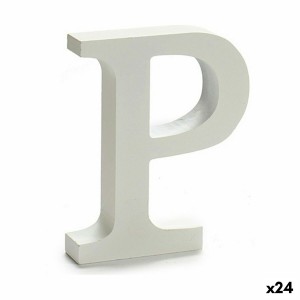 Letter Pincello P White 2 x 16 x 14,5 cm (24 Units)