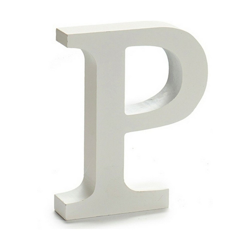 Letter Pincello P White 2 x 16 x 14,5 cm (24 Units)