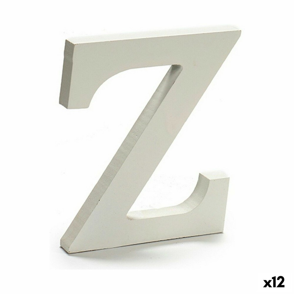Buchstabe Pincello Z Weiß 1,8 x 21 x 17 cm (12 Stück)