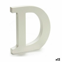Buchstabe Pincello D Weiß 1,8 x 21 x 17 cm (12 Stück)