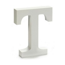 Letter Pincello T White 2 x 16 x 14,5 cm (24 Units)