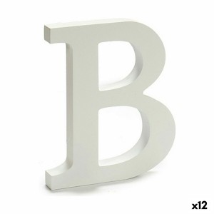 Lettre Pincello B Blanc 1,8 x 21 x 17 cm (12 Unités)