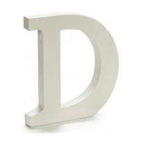 Buchstabe Pincello D Weiß 1,8 x 21 x 17 cm (12 Stück)