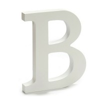 Lettre Pincello B Blanc 1,8 x 21 x 17 cm (12 Unités)