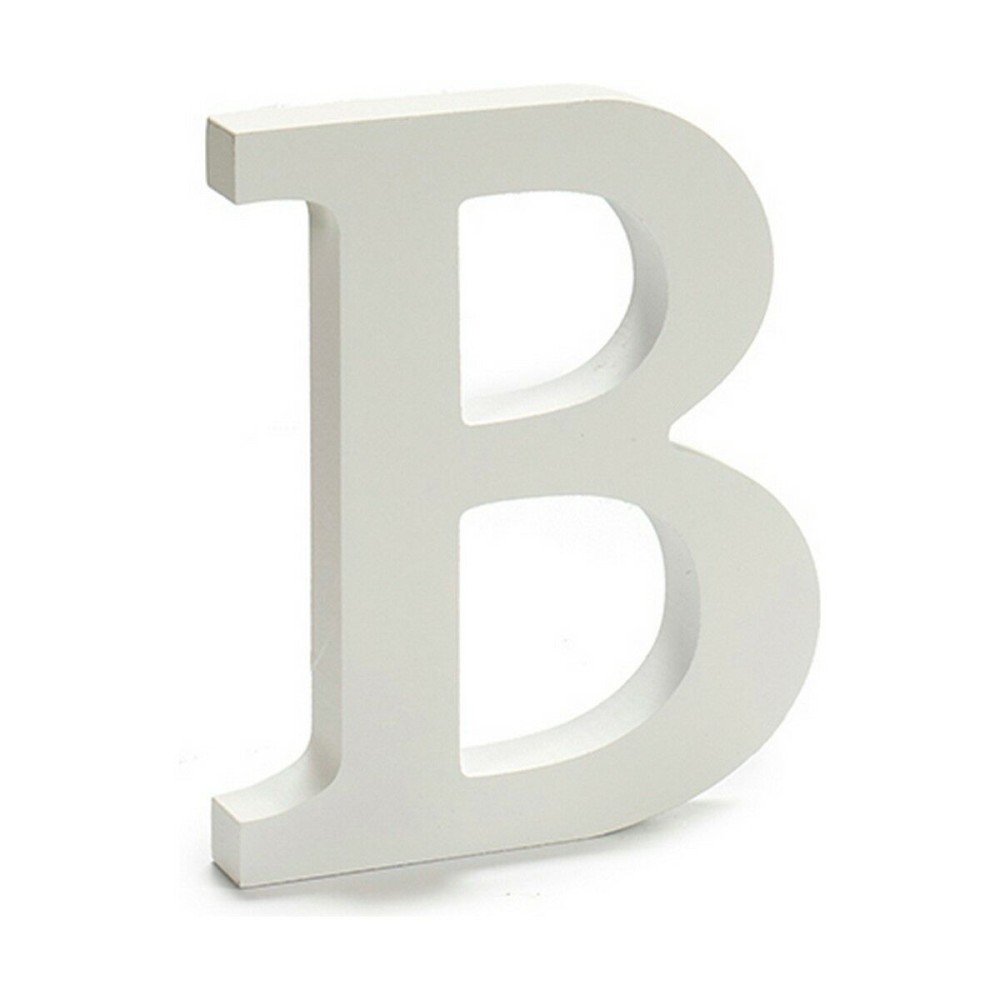 Lettre Pincello B Blanc 1,8 x 21 x 17 cm (12 Unités)