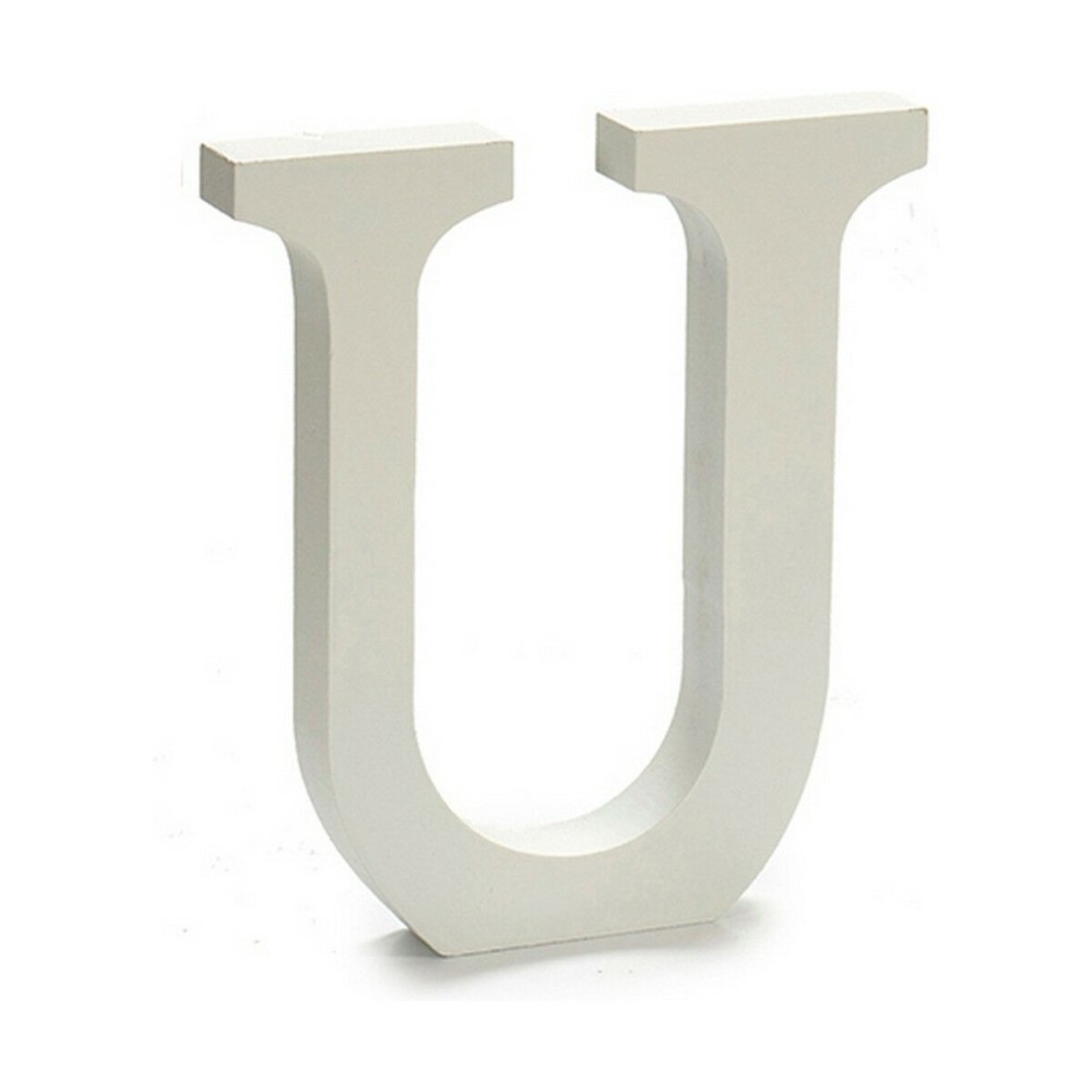 Lettre Pincello U Blanc 1,8 x 21 x 17 cm (12 Unités)