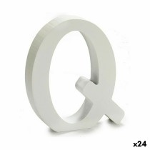 Buchstabe Pincello Q Weiß 2 x 16 x 14,5 cm (24 Stück)