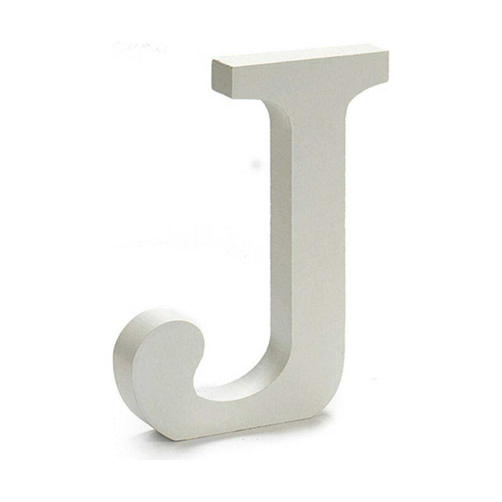 Buchstabe Pincello J Weiß 1,8 x 21 x 17 cm (12 Stück)