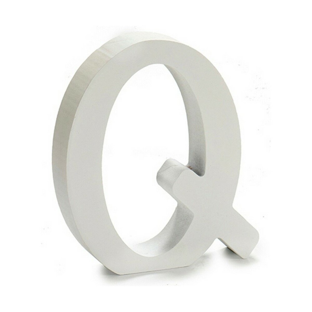 Buchstabe Pincello Q Weiß 2 x 16 x 14,5 cm (24 Stück)