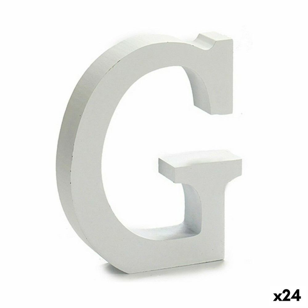 Buchstabe Pincello G Weiß 2 x 16 x 14,5 cm (24 Stück)