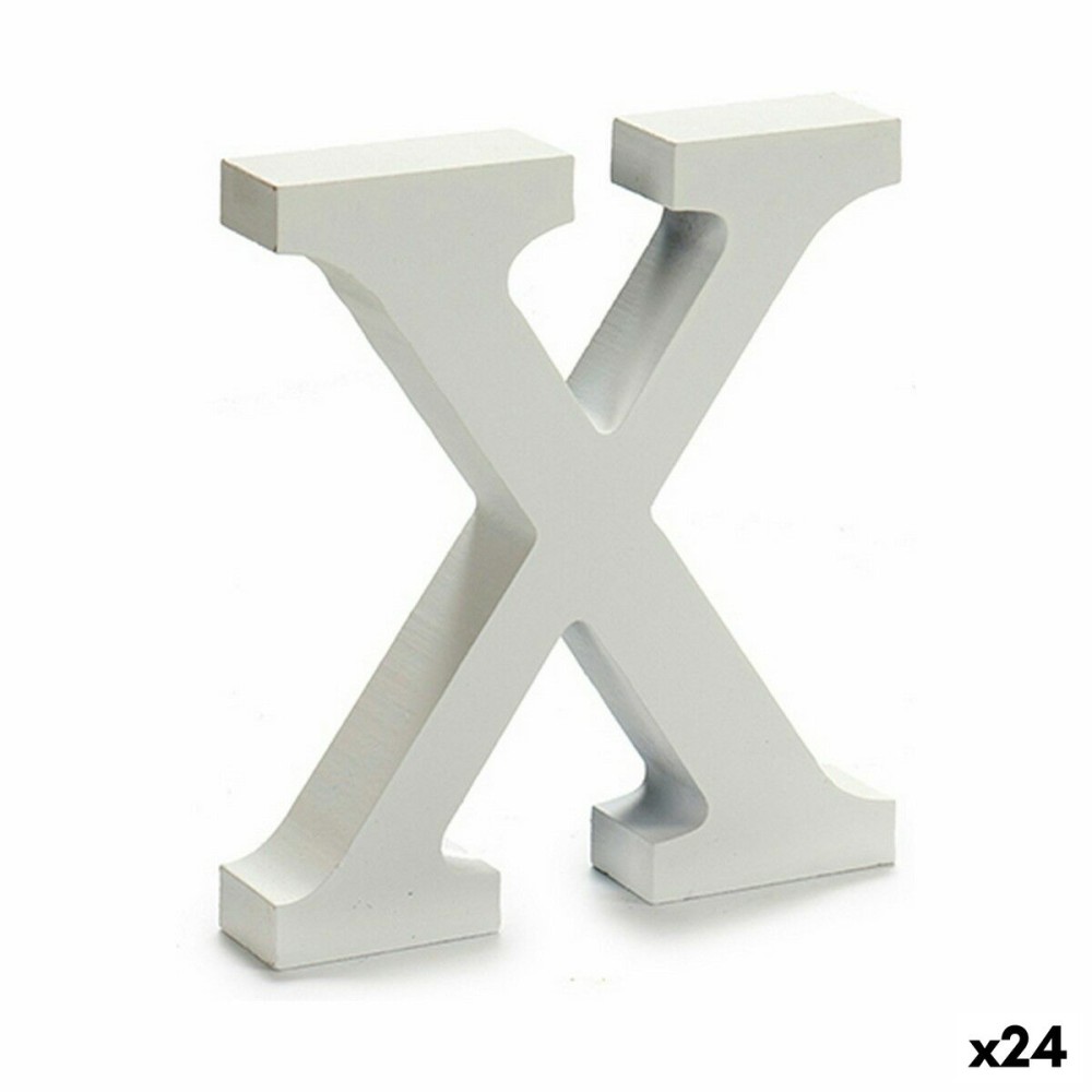 Lettre Pincello X Blanc 2 x 16 x 14,5 cm (24 Unités)
