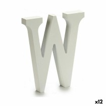 Lettre Pincello W Blanc 1,8 x 21 x 17 cm (12 Unités)