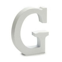 Buchstabe Pincello G Weiß 2 x 16 x 14,5 cm (24 Stück)
