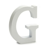 Letter Pincello G White 2 x 16 x 14,5 cm (24 Units)