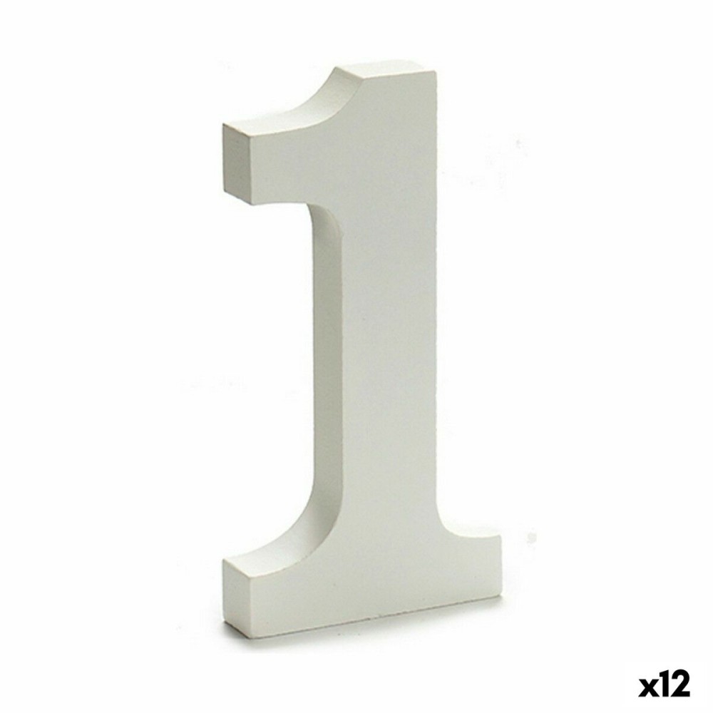 Numéro Pincello 1 Blanc 1,8 x 21 x 17 cm (12 Unités)