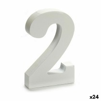 Number Pincello 2 White 2 x 16 x 14,5 cm (24 Units)