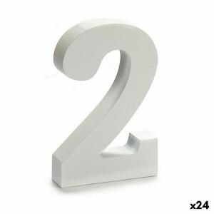 Number Pincello 2 White 2 x 16 x 14,5 cm (24 Units)