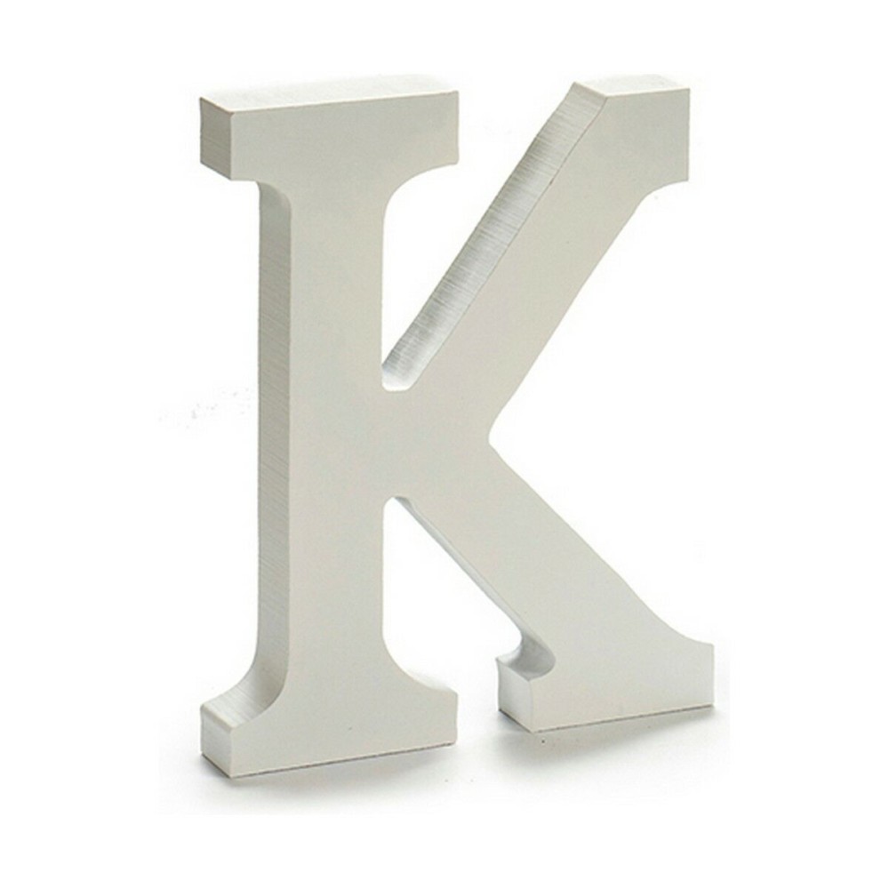 Letter Pincello K White 1,8 x 21 x 17 cm (12 Units)