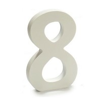 Number Pincello 8 White 1,8 x 21 x 17 cm (12 Units)