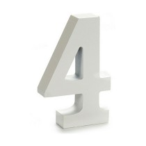 Number Pincello 4 White 2 x 16 x 14,5 cm (24 Units)