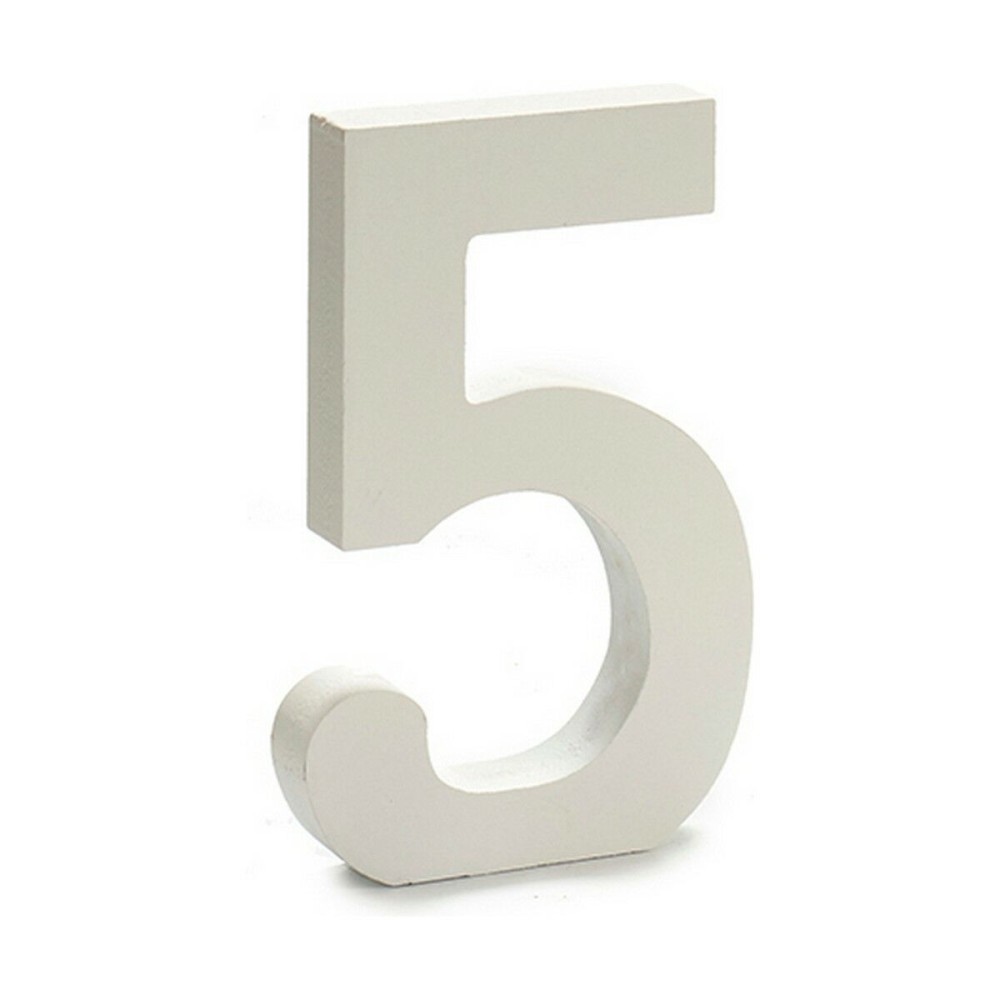 Number Pincello 5 White 1,8 x 21 x 17 cm (12 Units)