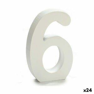 Numéro Pincello 6 Blanc 2 x 16 x 14,5 cm (24 Unités)