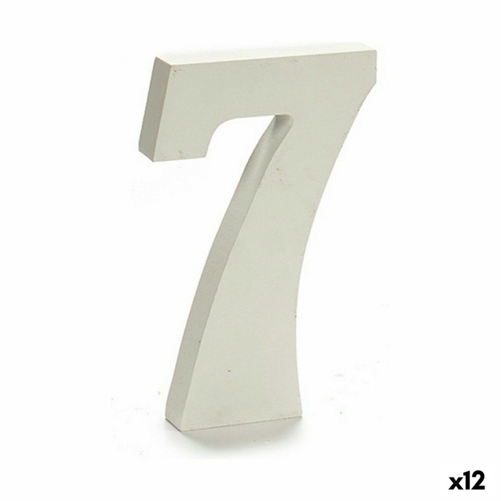 Numéro Pincello 7 Blanc 1,8 x 21 x 17 cm (12 Unités)