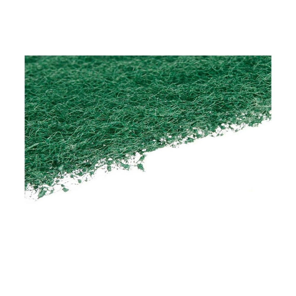 Lot de tampons à récurer Vert Fibre abrasive 11,3 X 15,7 X 0,5 cm (28 Unités)