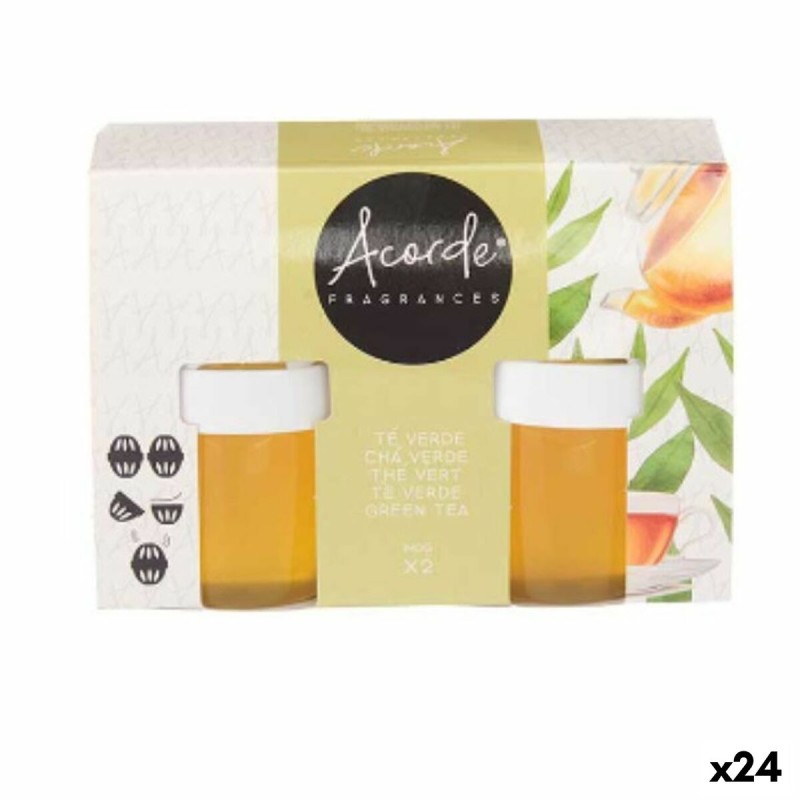 Lufterfrischer-Set Acorde 1165-TEVERDE Grüner Tee Gel (24 Stück)