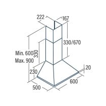 Conventional Hood Cata OMEGA II 600WH White 270 W