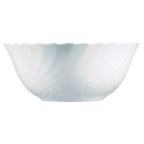 Salatschüssel Luminarc Trianon Weiß Glas (24 cm) (6 Stück)