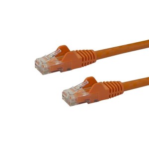 Câble Réseau Rigide UTP 6ème Catégorie Startech N6PATC10MOR 10 m Orange