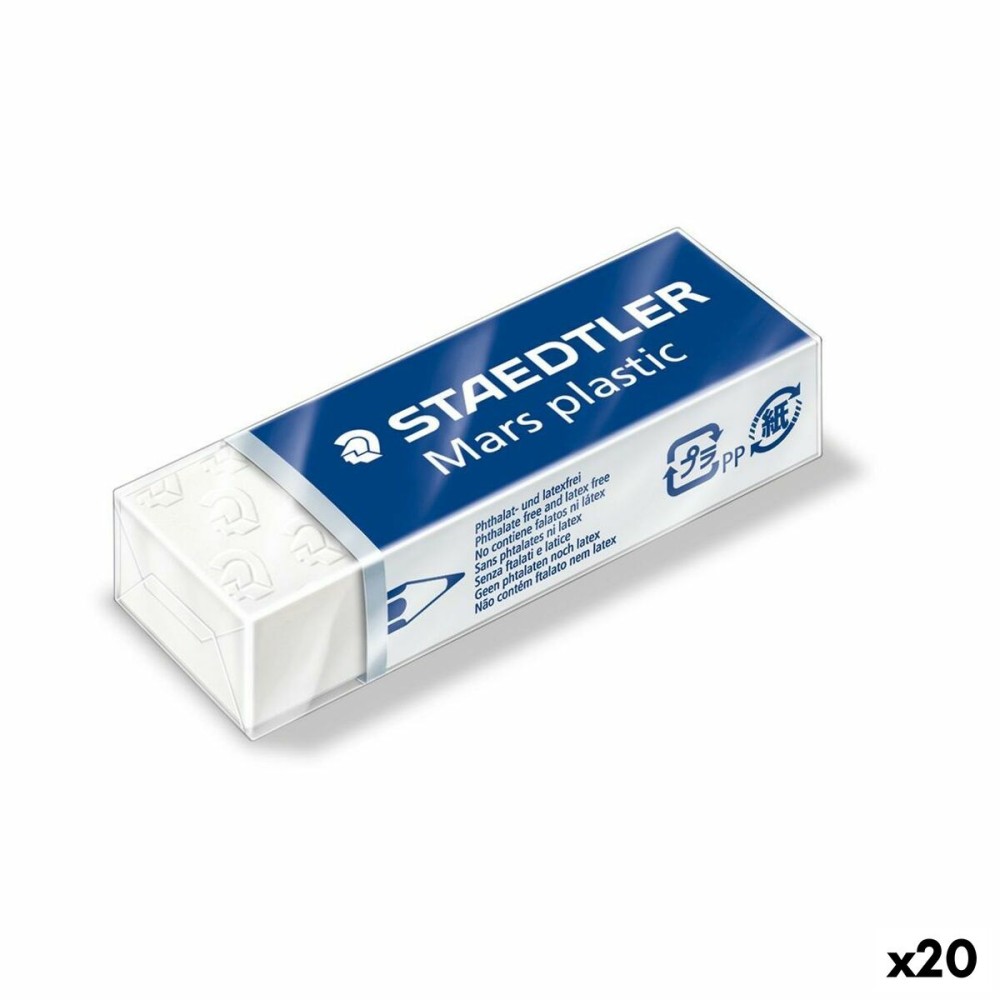 Gomme Staedtler Blanc 6,5 x 2,3 x 1,3 cm (20 Unités)