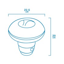 Chlorine Dispenser EDM 81013 Ø 22,5 x 20 cm