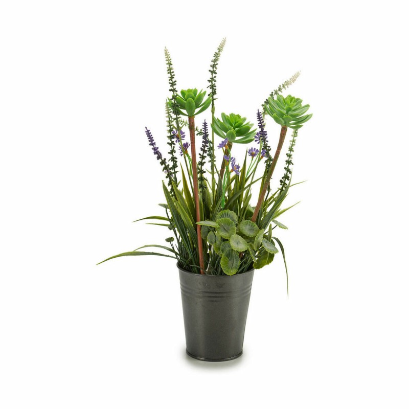 Plante décorative Ibergarden XD16-818 Métal Plastique Lavande 13 x 40 x 13 cm (12 Unités)