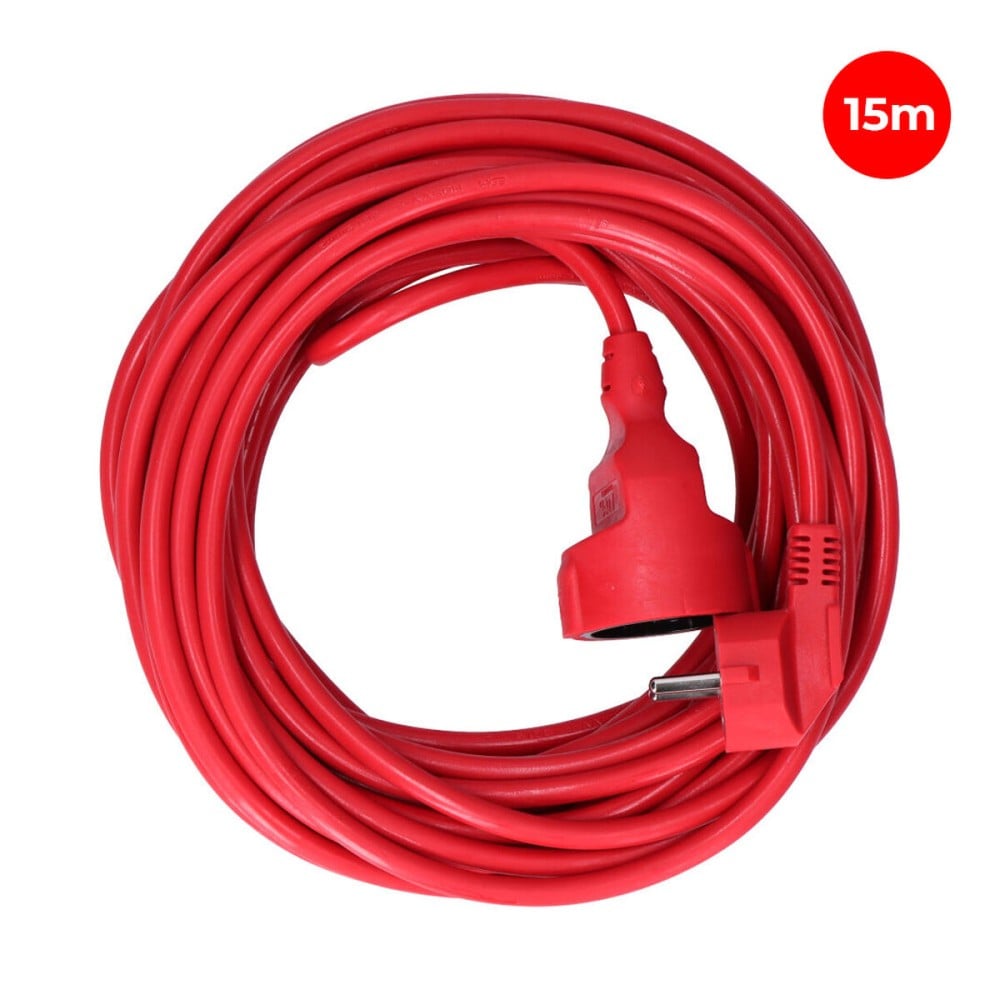 Extension Lead EDM 23601 Red 15 m Flexible