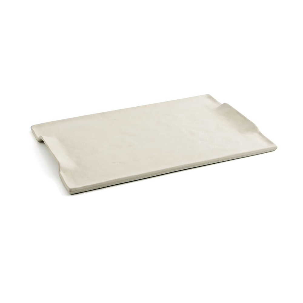 Tablett für Snacks Quid Mineral Gres Beige aus Keramik 35 x 23 cm (6 Stück)