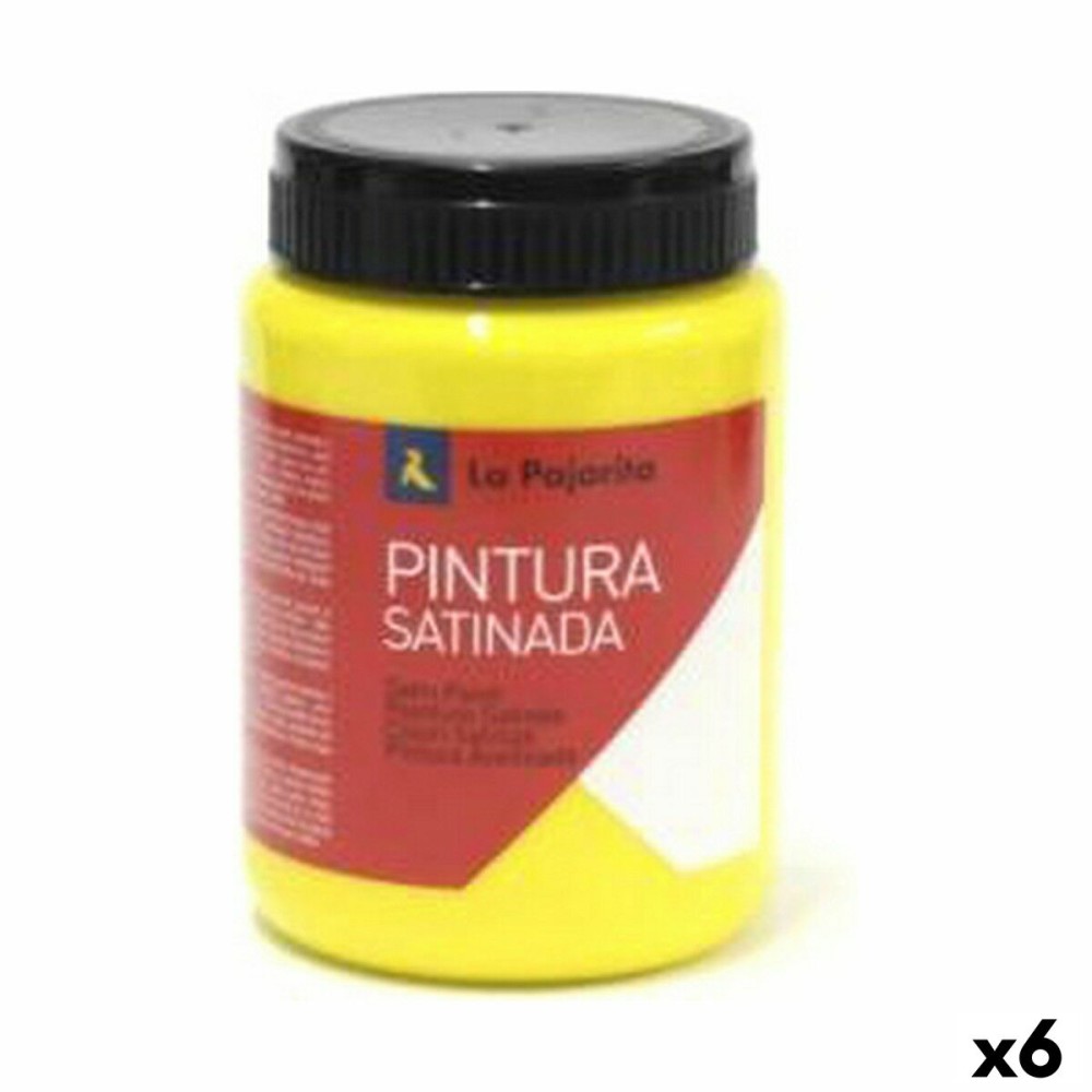 Tempera La Pajarita L-02 Gold Yellow Satin finish School (35 ml) (6 Units)